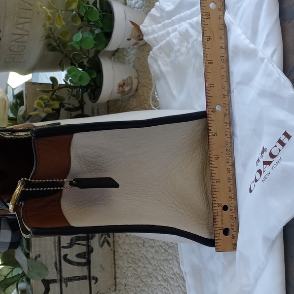 COACH COLOR BLOCK 30 TOTE WITH SATIN DUSTBAG - Picture 14 of 16